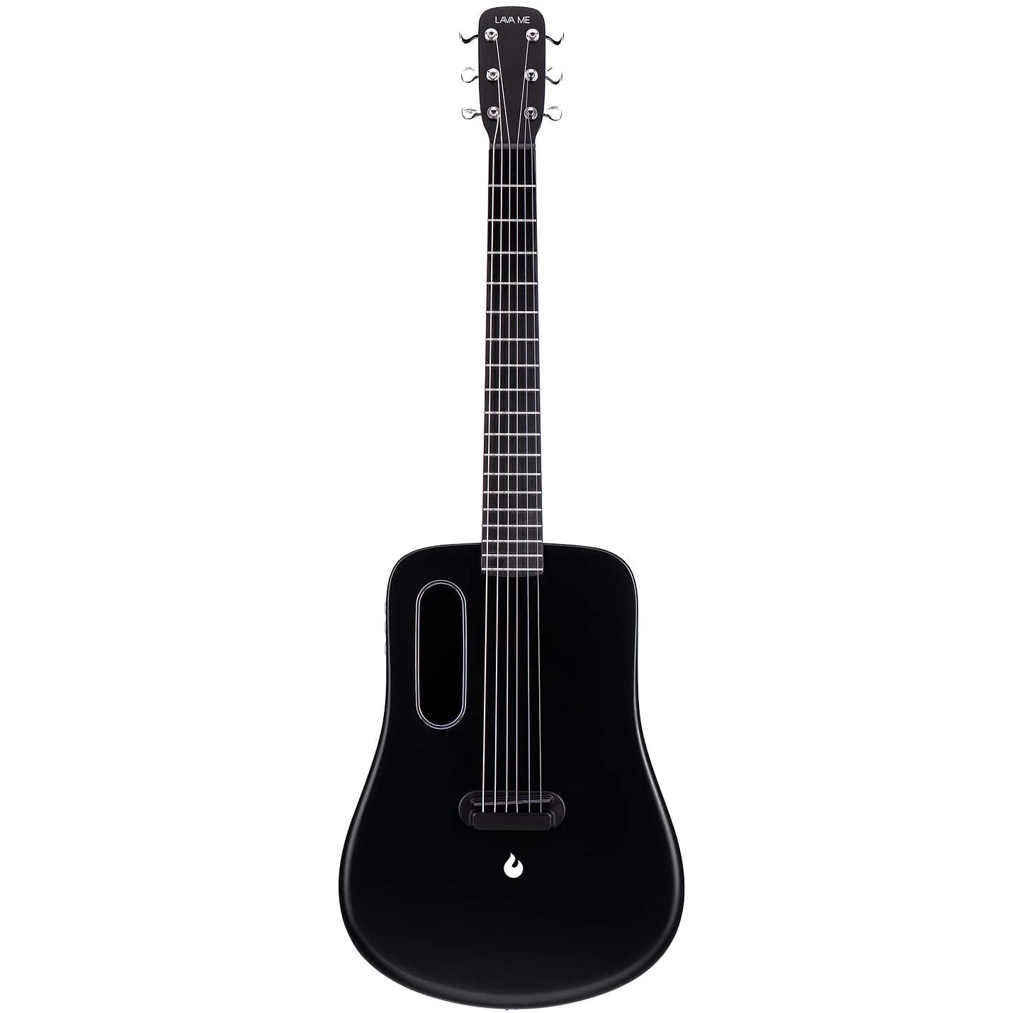 LAVA ME 2 Carbon Fiber Guitar with Effects 36 Inch Acoustic Electric Travel Guitar - Black