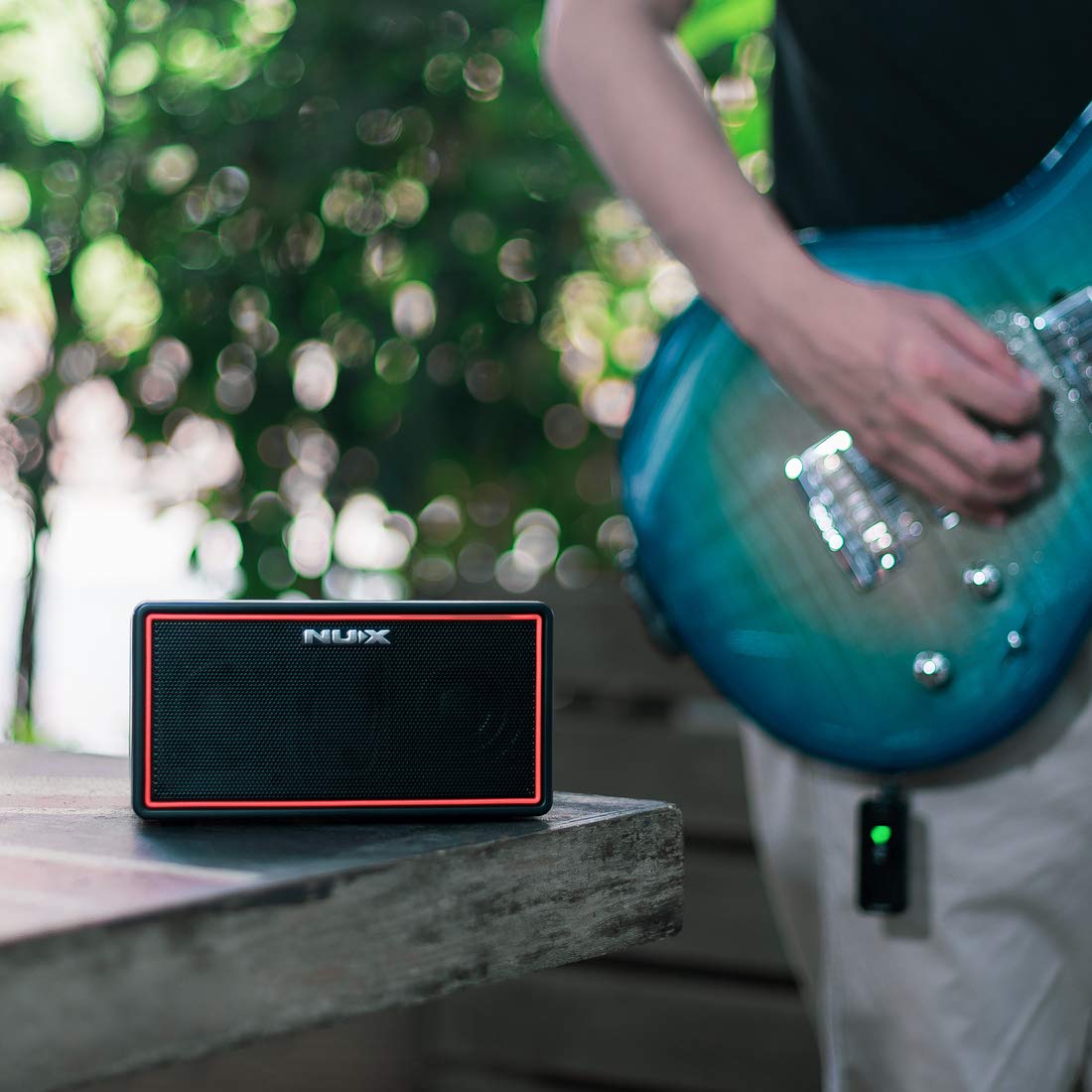 Nux NGA-10W Mighty Air Wireless Stereo Modeling Amp online in India at johnsmusicin at the lowest price Online price in India