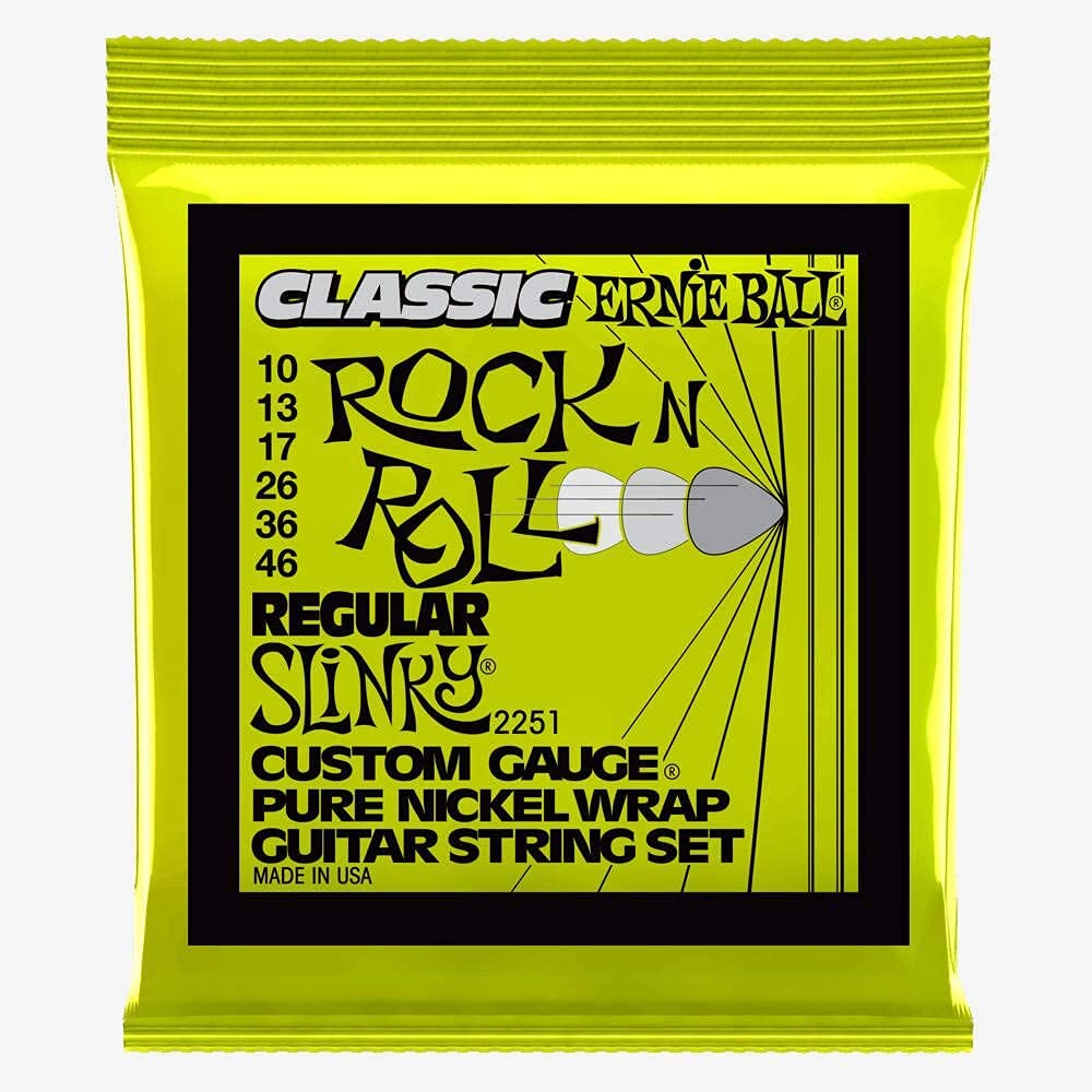 Ernie Ball 2251 Classic Regular Slinky Electric Guitar Strings 10-46 online in India at johnsmusicin at the lowest price Online price in India