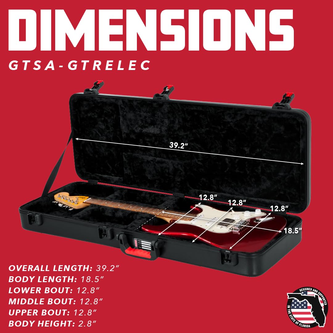Gator Cases GTSA-GTRELEC TSA Series ATA Molded Polyethylene Guitar Case online in India at johnsmusicin at the lowest price Online price in India