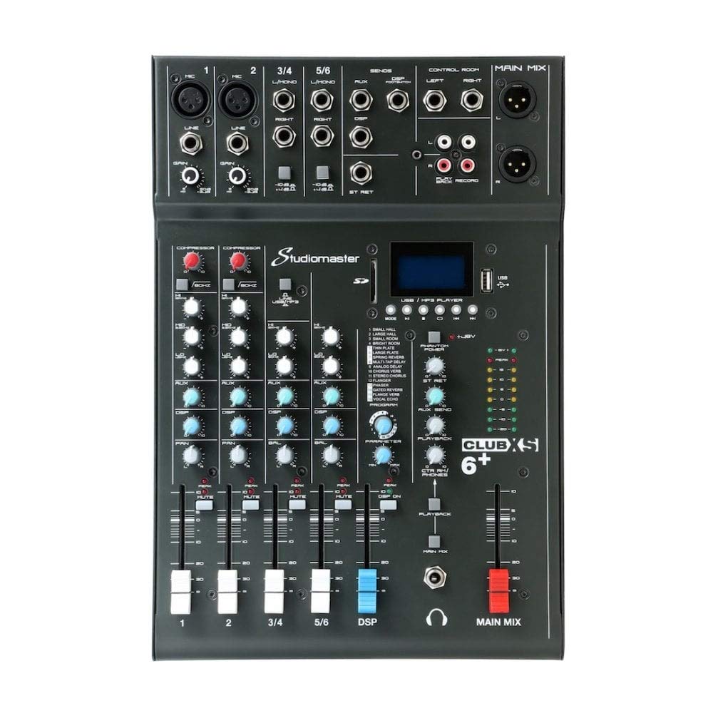 Studiomaster CLUB XS6 6 Channel Analog Mixer online price in India