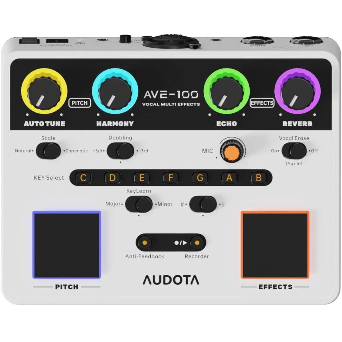 AUDOTA AVE-100 Vocal Multi Effects Processor with Pitch Correction online in India at johnsmusicin at the lowest price Online price in India
