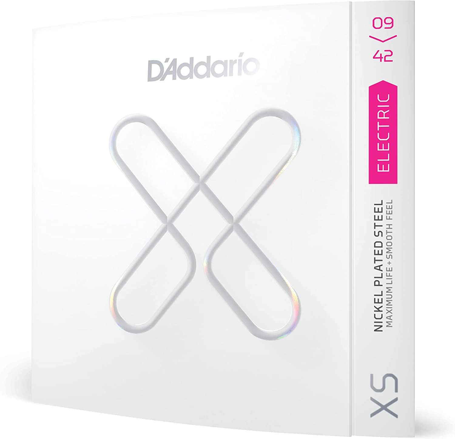 DAddario Guitar Strings - XS Nickel Coated Electric Guitar Strings - XSE0942 - Maximum Life with Smooth Feel Exceptional Tone - For 6 String Guitars - 09-42 Super Light Online price in India