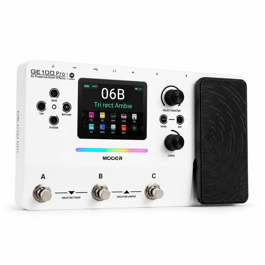 Mooer GE100 Pro Guitar Multi-Effects Processor online in India at johnsmusicin at the lowest price Online price in India