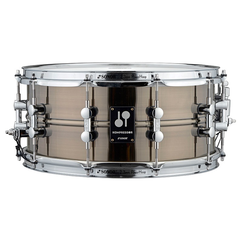 Sonor Kompressor Snare Drum 14 Brass Black Nickel plated online in India at johnsmusicin at the lowest price Online price in India