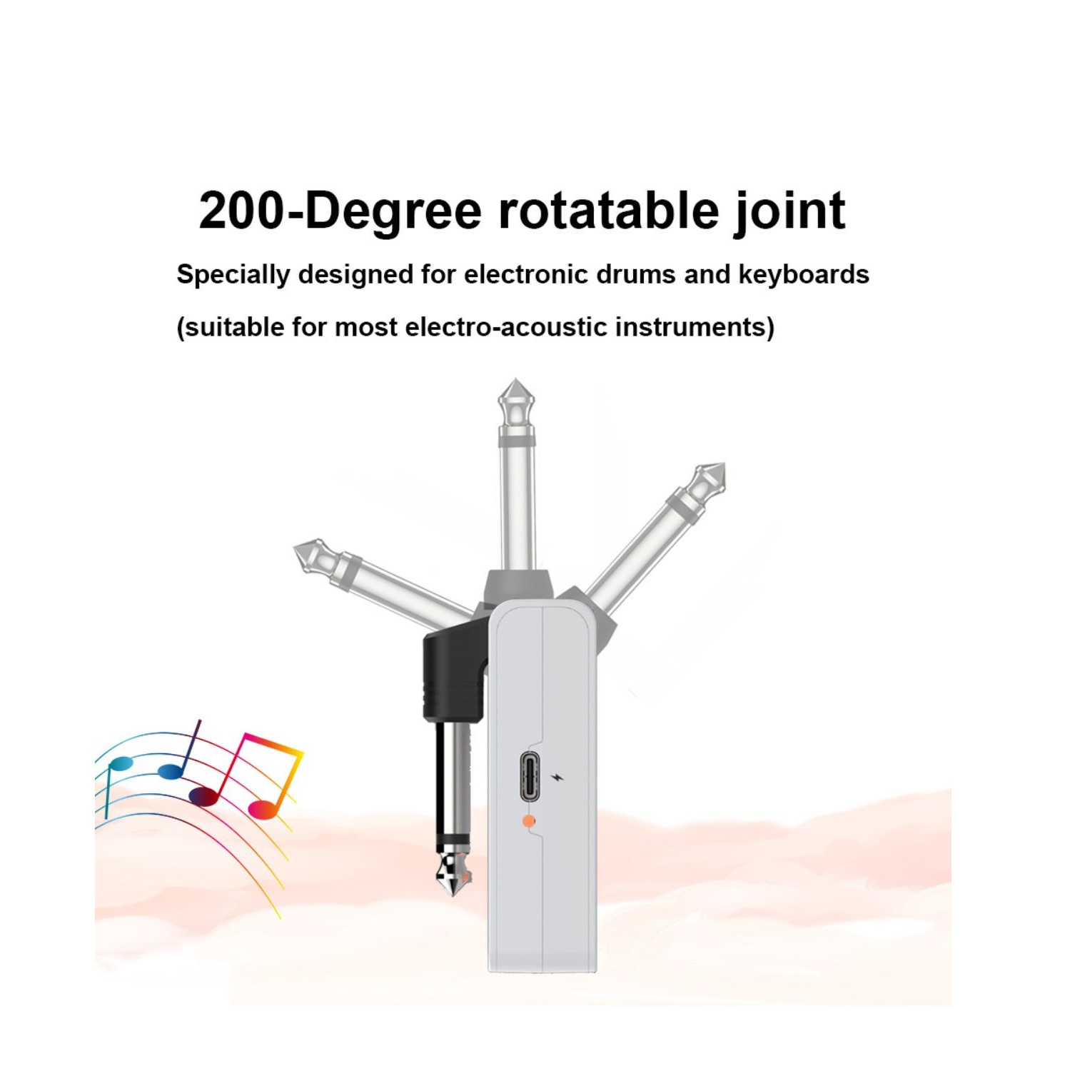 AUDOTA G24 Wireless Guitar System with Low Latency 24GHz Transmission online in India at johnsmusicin at the lowest price Online price in India
