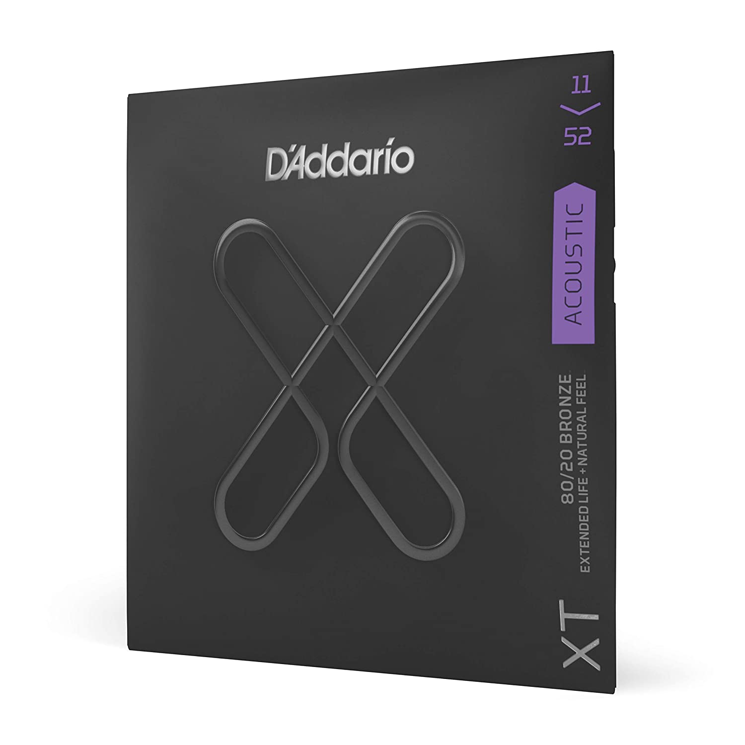 DAddario XTABR1152 XT 8020 Bronze Acoustic Guitar Strings - 012-052 Custom Light Online price in India
