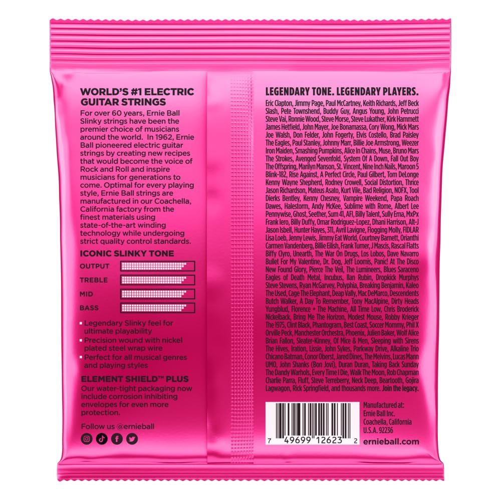 Ernie Ball 2623 Electric Guitar Strings 7-String Super Slinky 9-52 online in India at johnsmusicin at the lowest price Online price in India