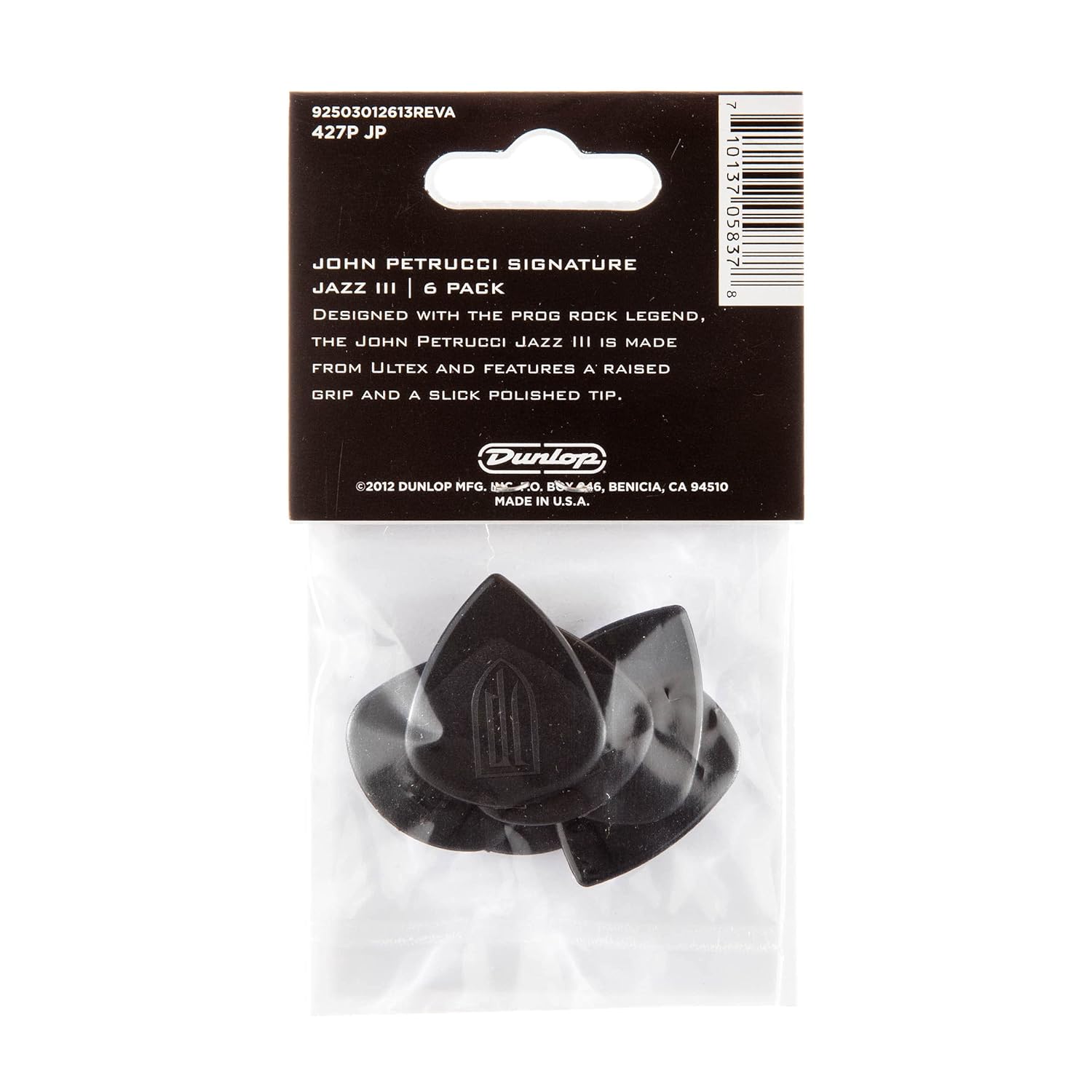 Dunlop 427PJP John Petrucci Signature Jazz III Guitar Picks Set of 6 Online Price in India