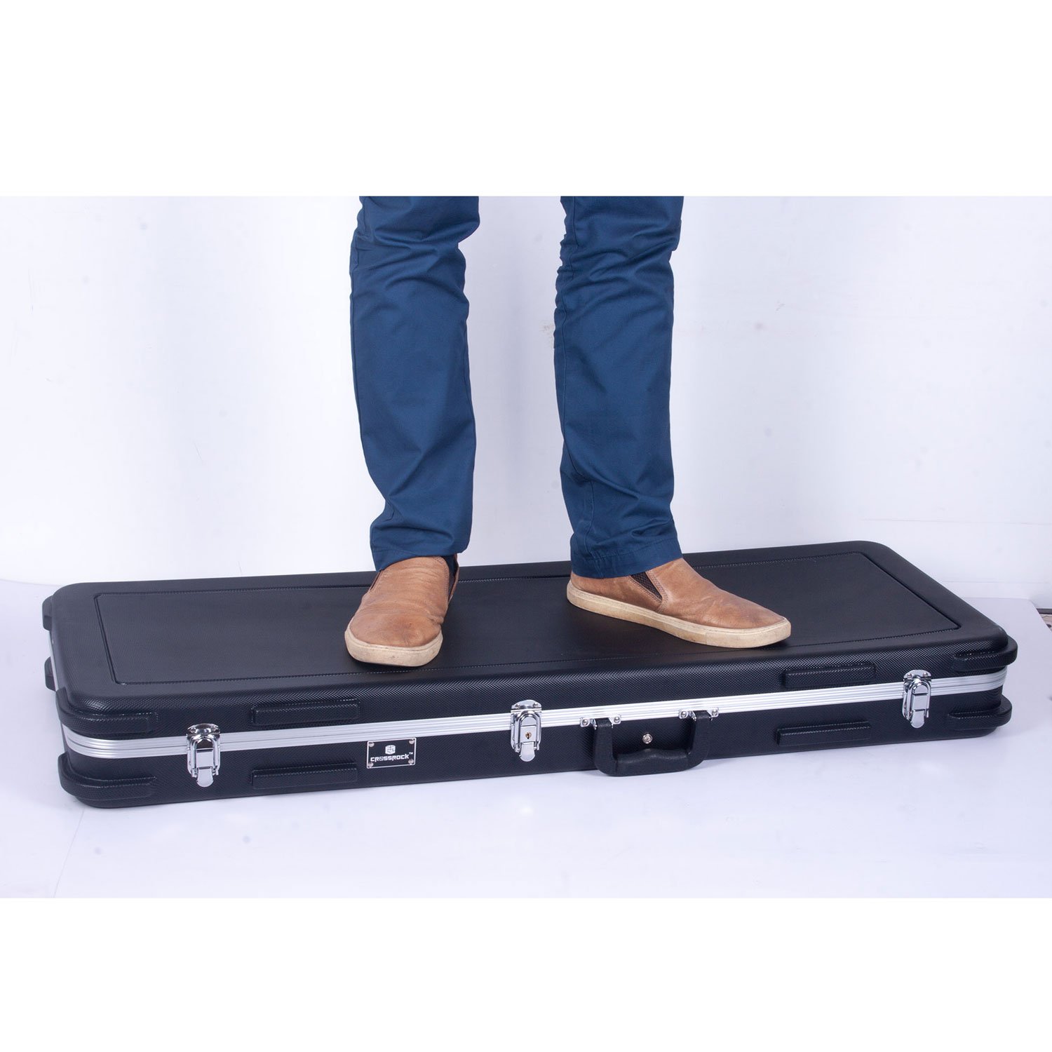 Crossrock CRA860EBK Electric Guitar Case ABS Molded Black