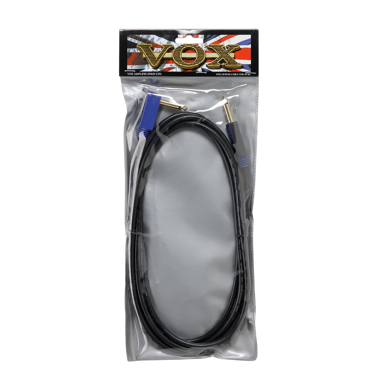 VOX Guitar Cable VGS30BK-3 MS Black online in India at johnsmusicin at the lowest price Online price in India