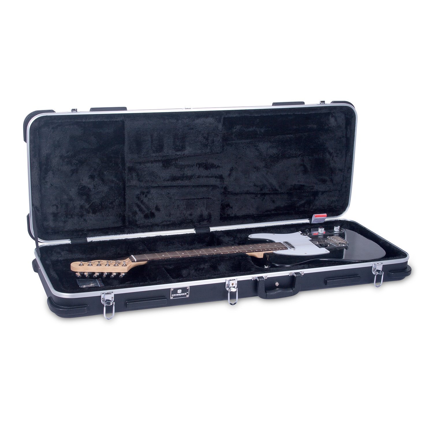 Crossrock CRA860EBK Electric Guitar Case ABS Molded Black online in India at johnsmusicin at the lowest price Online price in India