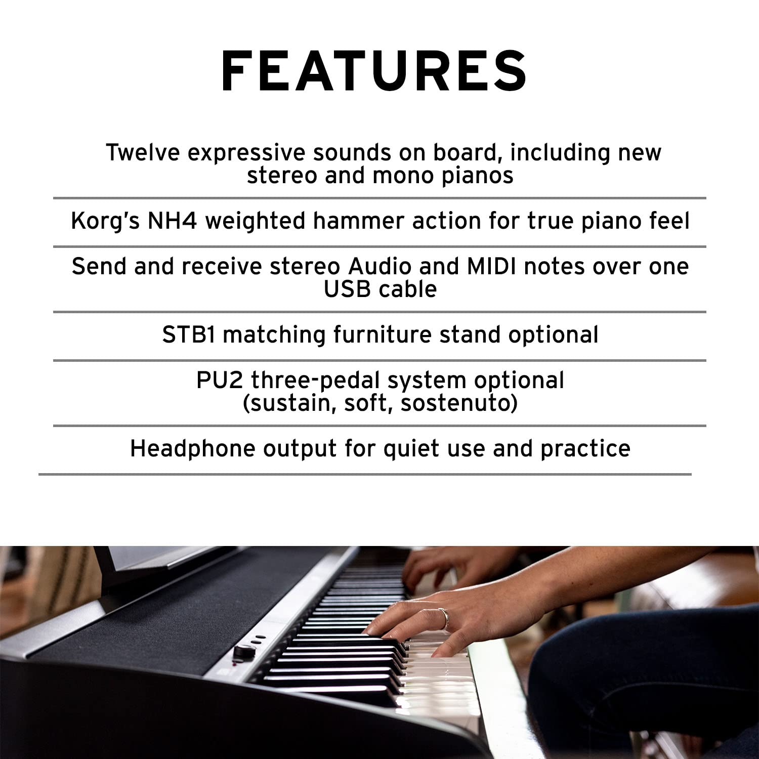 Korg B2 88-Key Digital Piano Online price in India