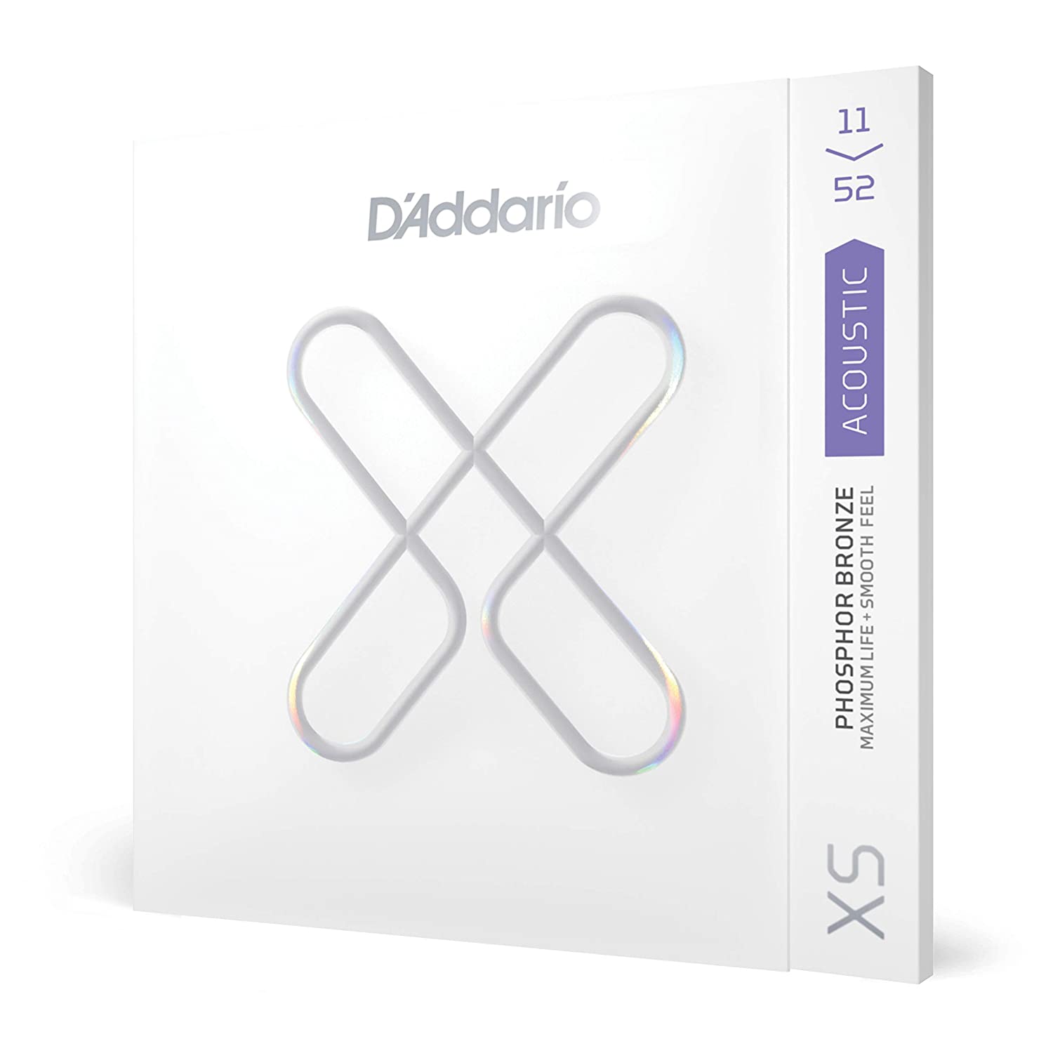 DAddario XS Acoustic Guitar coated Strings Phosphor Bronze Custom Light 11-52 XSAPB1152 Online price in India