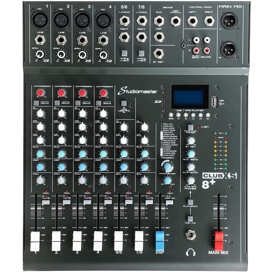 Studiomaster CLUB XS8 8 Channel Analog Mixer online price in India