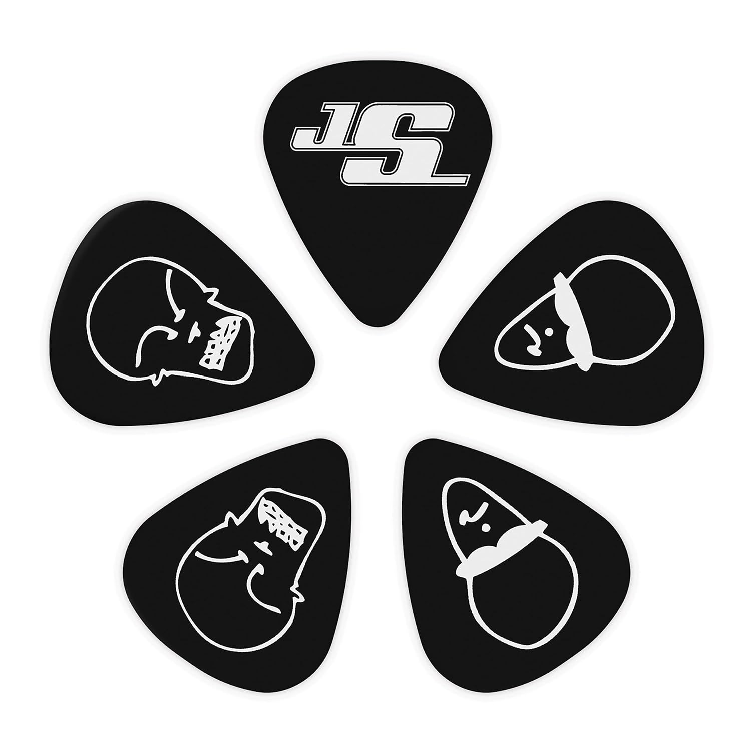 Planet Waves 1CBK4-10JS Satriani Joe Medium Guitar Picks Black online in India at johnsmusicin at the lowest price Online price in India