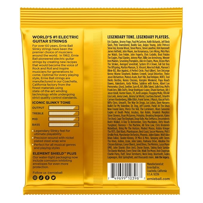 Ernie Ball 2216 Skinny Top Beefy Bottom Slinky Nickel Wound Electric Guitar Strings 10-54 online in India at johnsmusicin at the lowest price Online price in India