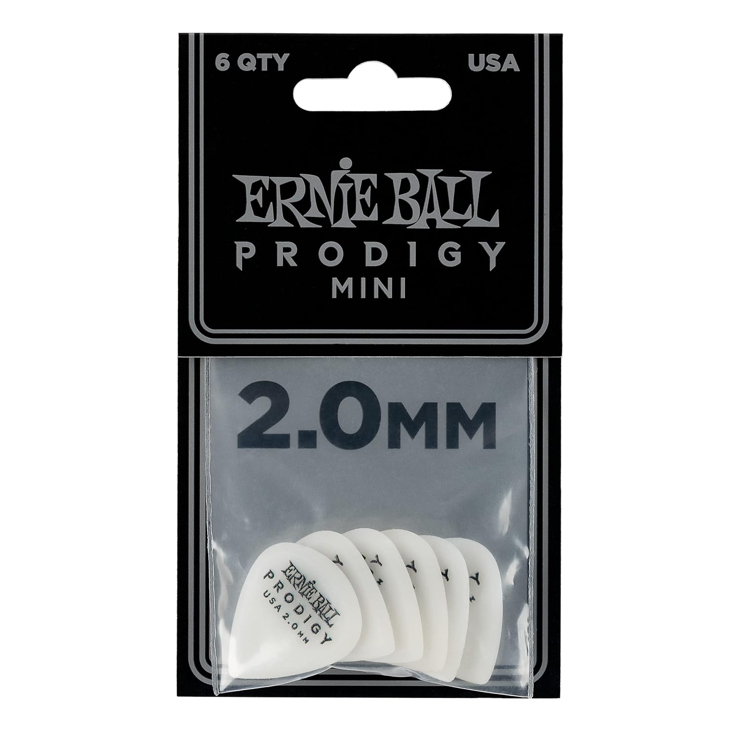 Ernie Ball 20mm Mini Prodigy Guitar Picks Pack of 6 White 9203 online in India at johnsmusicin at the lowest price Online price in India