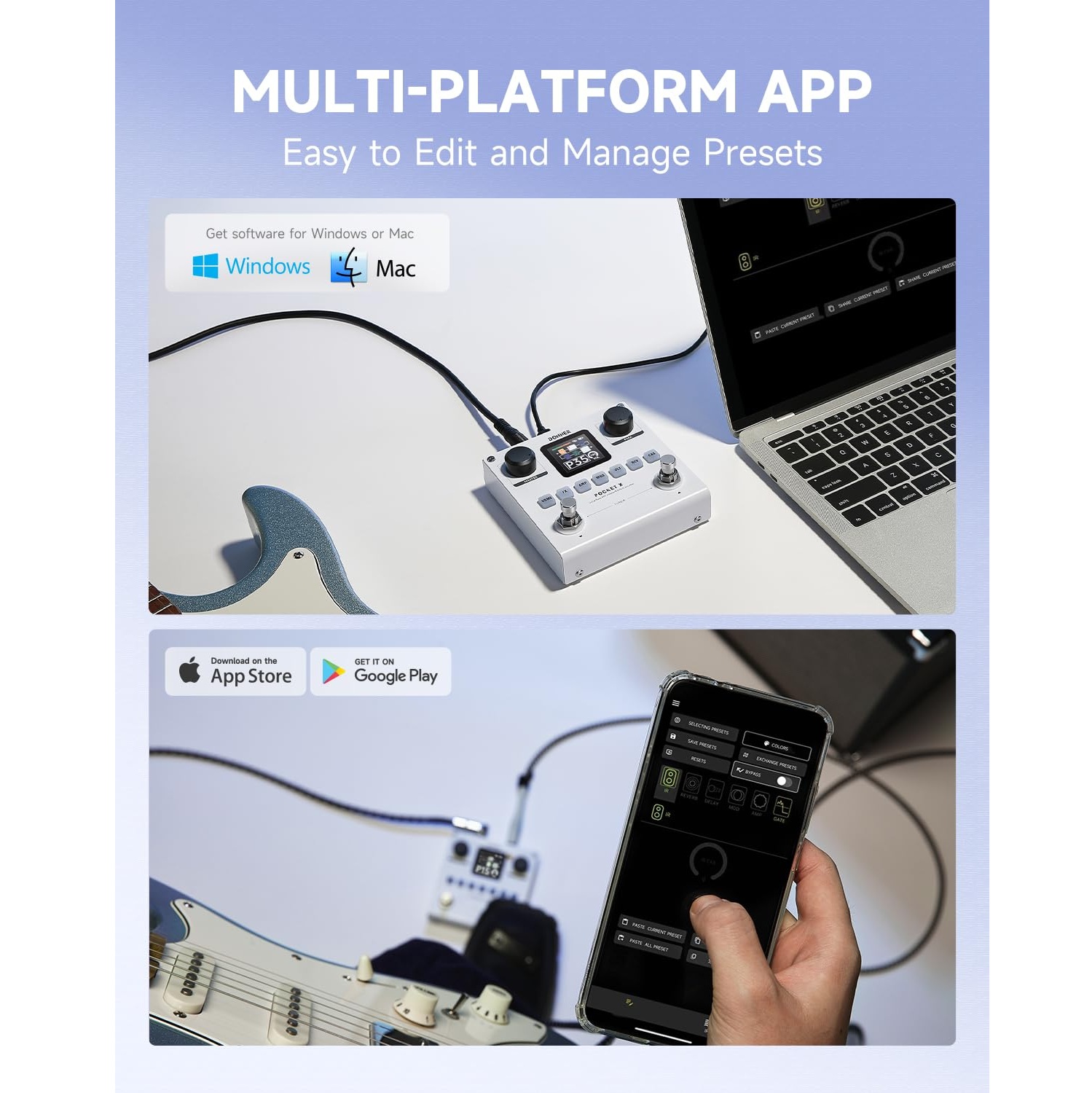 Donner Pocket-X Multi Effects Guitar Pedal online in India at johnsmusicin at the lowest price Online price in India