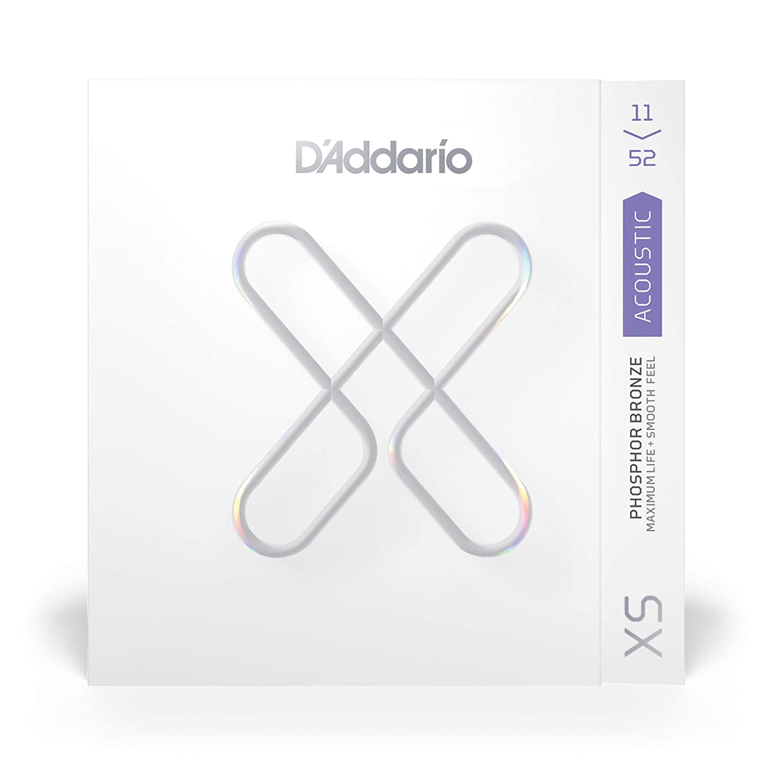DAddario XS Acoustic Guitar coated Strings Phosphor Bronze Custom Light 11-52 XSAPB1152 Online price in India
