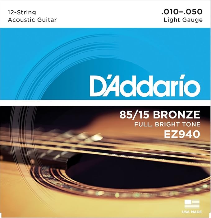 DAddario EZ940 8515 Light Guage Acoustic Guitar Strings online in India at johnsmusicin at the lowest price Online price in India