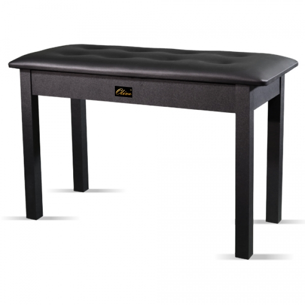 Olive piano bench with storage