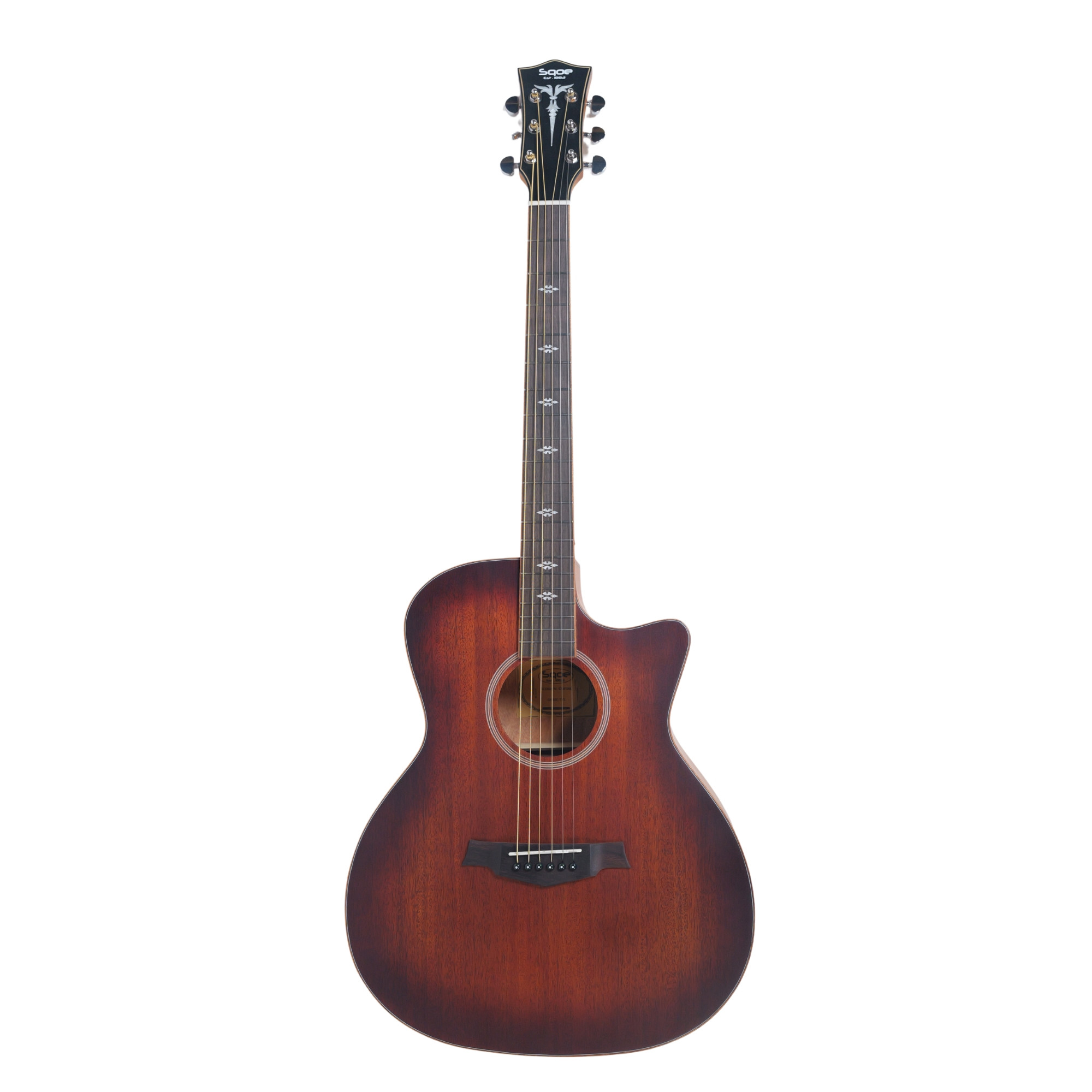 SQOE GA40C Natural Solid Spruce Top Acoustic Guitar Mahogany Back and Sides online in India at johnsmusicin at the lowest price Online price in India