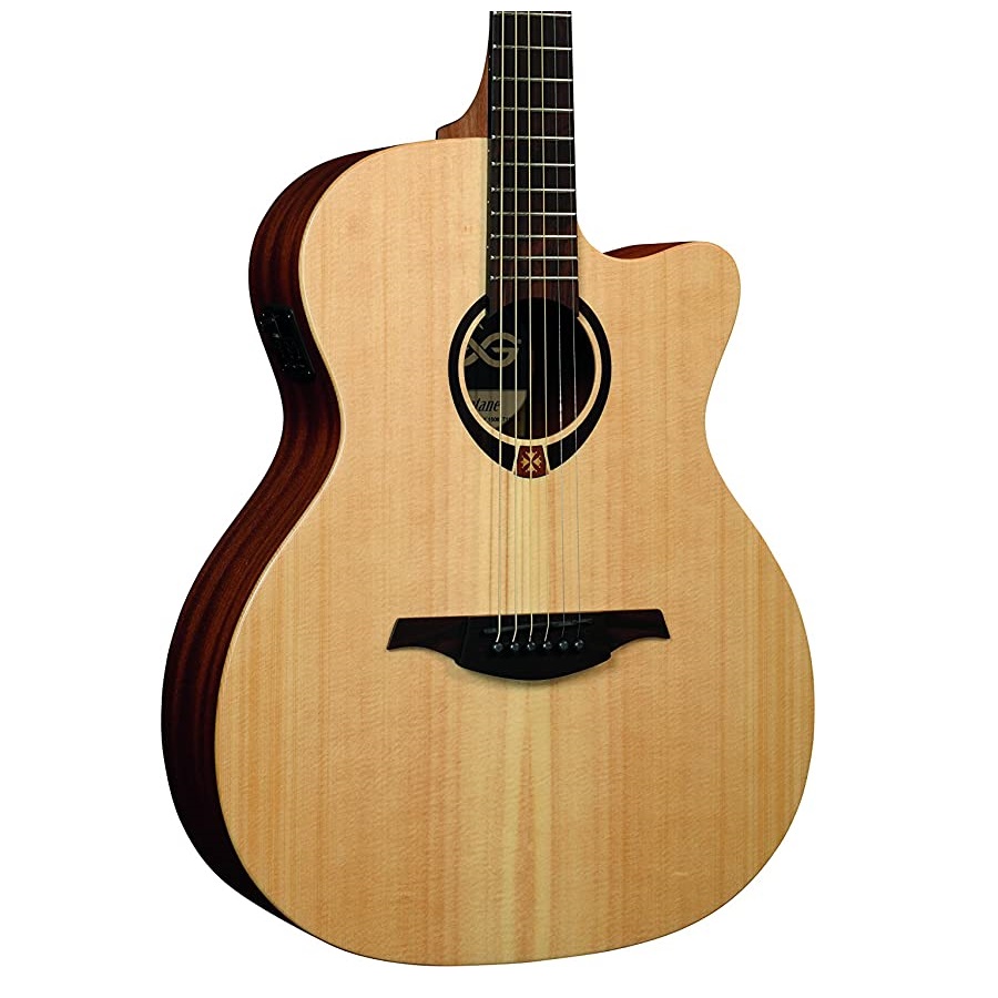 Lag Tramontane T70ACE Auditorium Cutaway Acoustic-Electric Guitar Online price in India