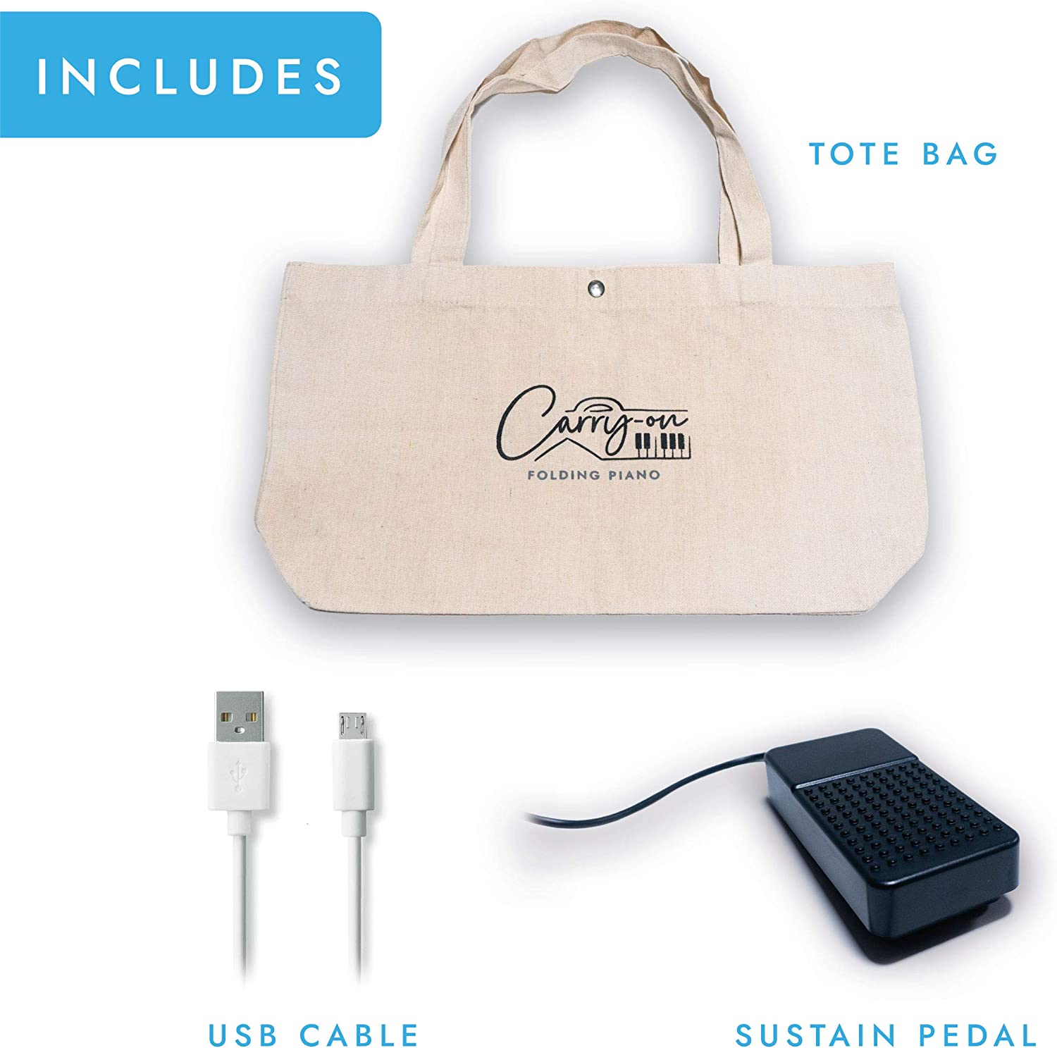 Carry-on FP88 88 Keys Folding Digital Piano Online price in India