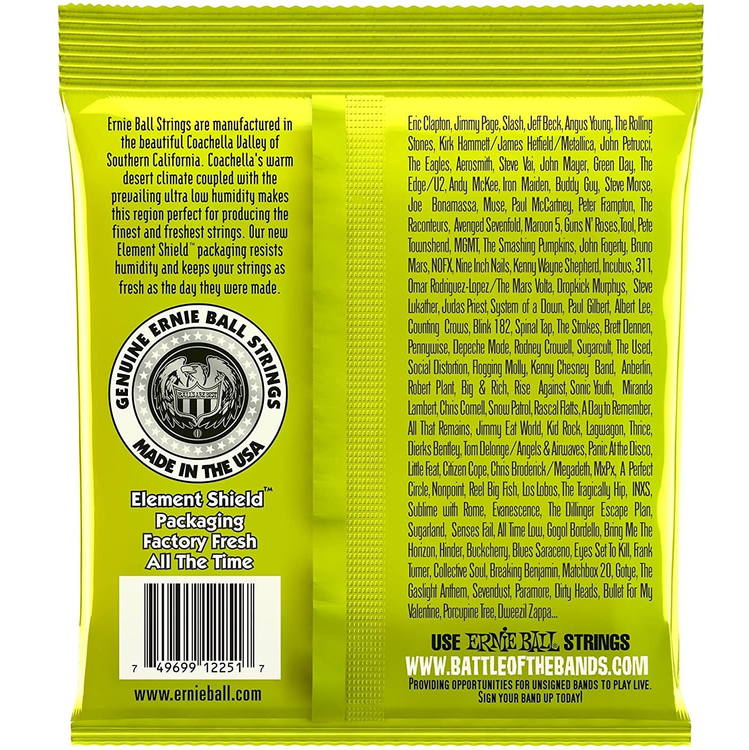 Ernie Ball 2251 Classic Regular Slinky Electric Guitar Strings 10-46 online in India at johnsmusicin at the lowest price Online price in India