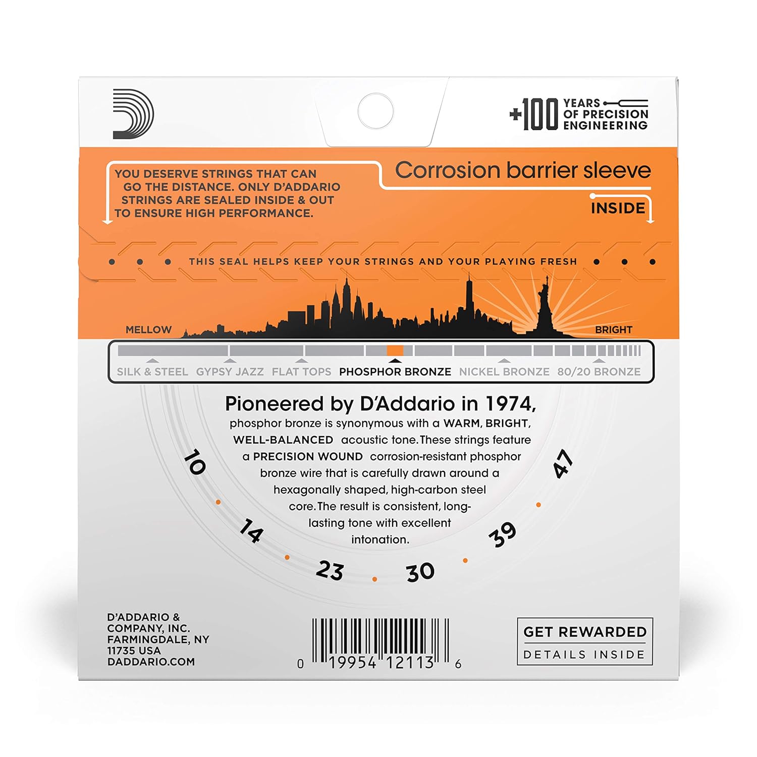 DAddario EJ15 Acoustic Guitar Strings Online price in India