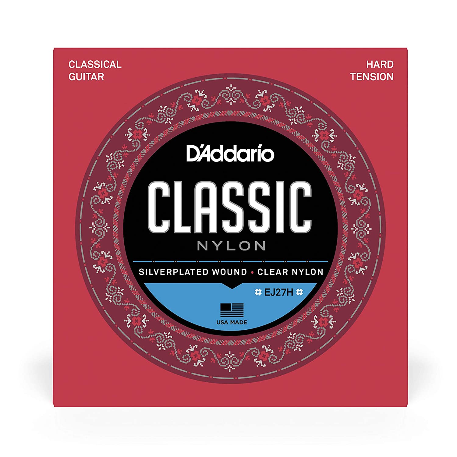 DAddario EJ27H Nylon Classical Hard Tension Guitar Strings Online price in India