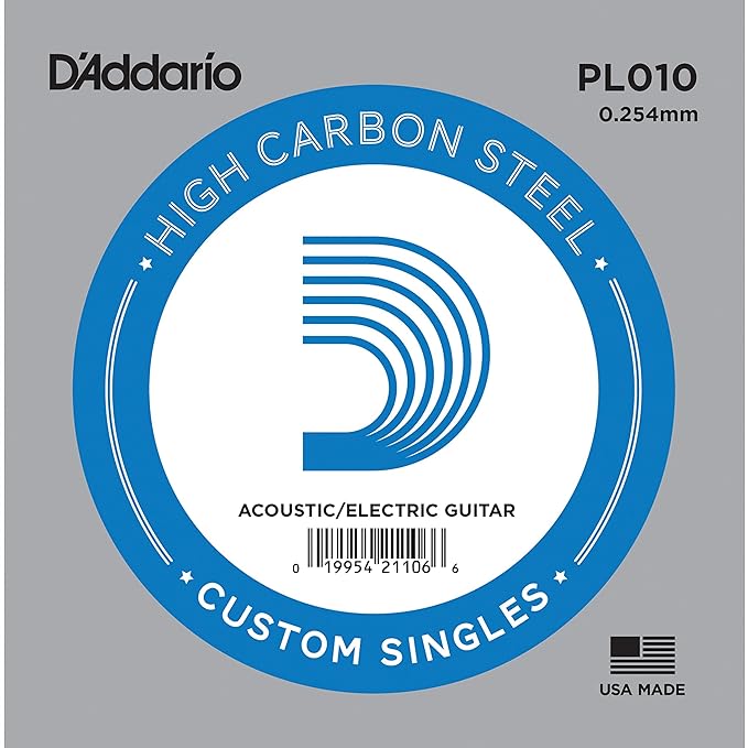 DAddario PL010 Plain Steel 0010 Single Guitar String Online Price in India DAddario PL010 Plain Steel 0010 Single Guitar String Online Price in India