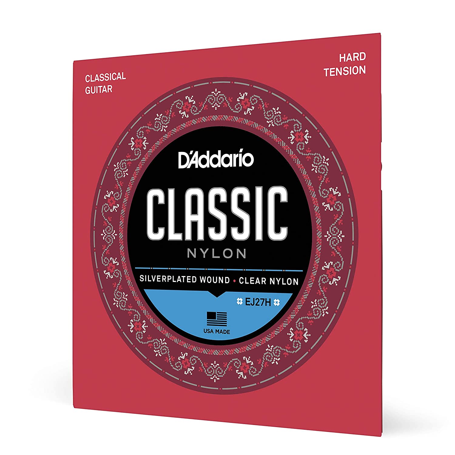 DAddario EJ27H Nylon Classical Hard Tension Guitar Strings Online price in India