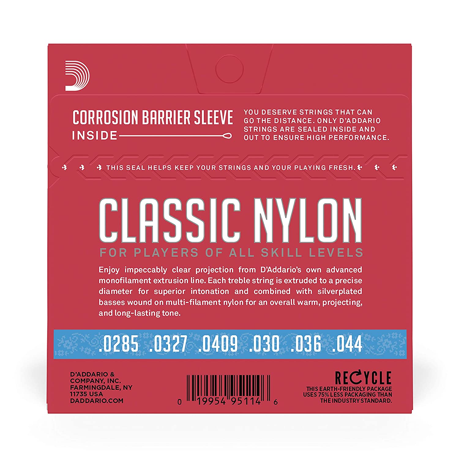 DAddario EJ27H Nylon Classical Hard Tension Guitar Strings Online price in India