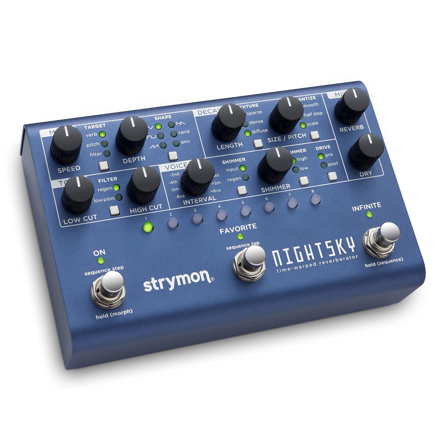 Strymon Nightsky Time Warped Reverberator Pedal online in India at johnsmusicin at the lowest price Online price in India