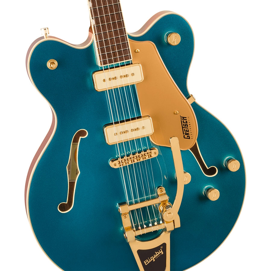 Gretsch Electromatic Pristine LTD Center Block Double-Cut with Bigsby Laurel Fingerboard Electric Guitar Petrol online in India at johnsmusicin at the lowest price Online price in India