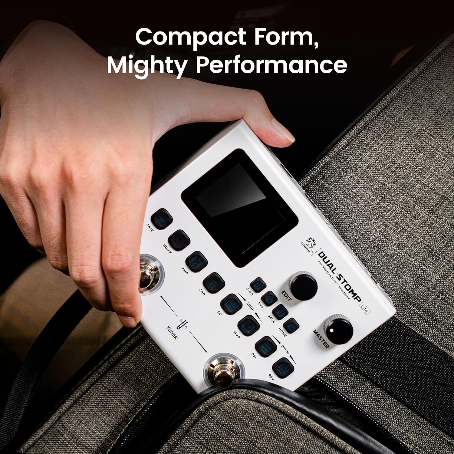 Soran Dual Stomp Lite Dual Pedal Amp Modeling Multi Effects Processor online in India at johnsmusicin at the lowest price Online price in India