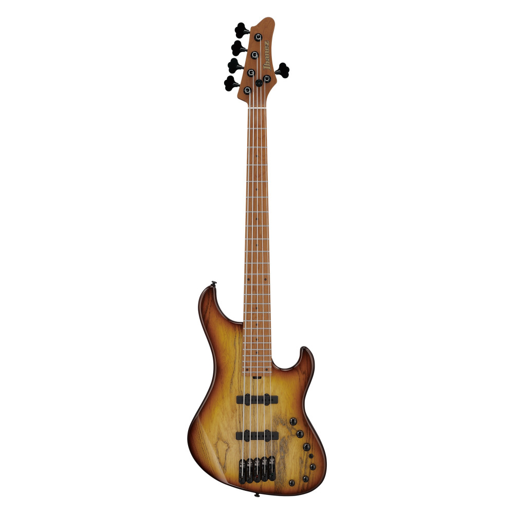 Image of Ibanez Mode MDM1305 5 string Electric Bass Guitar Natural Stained Amber Burst