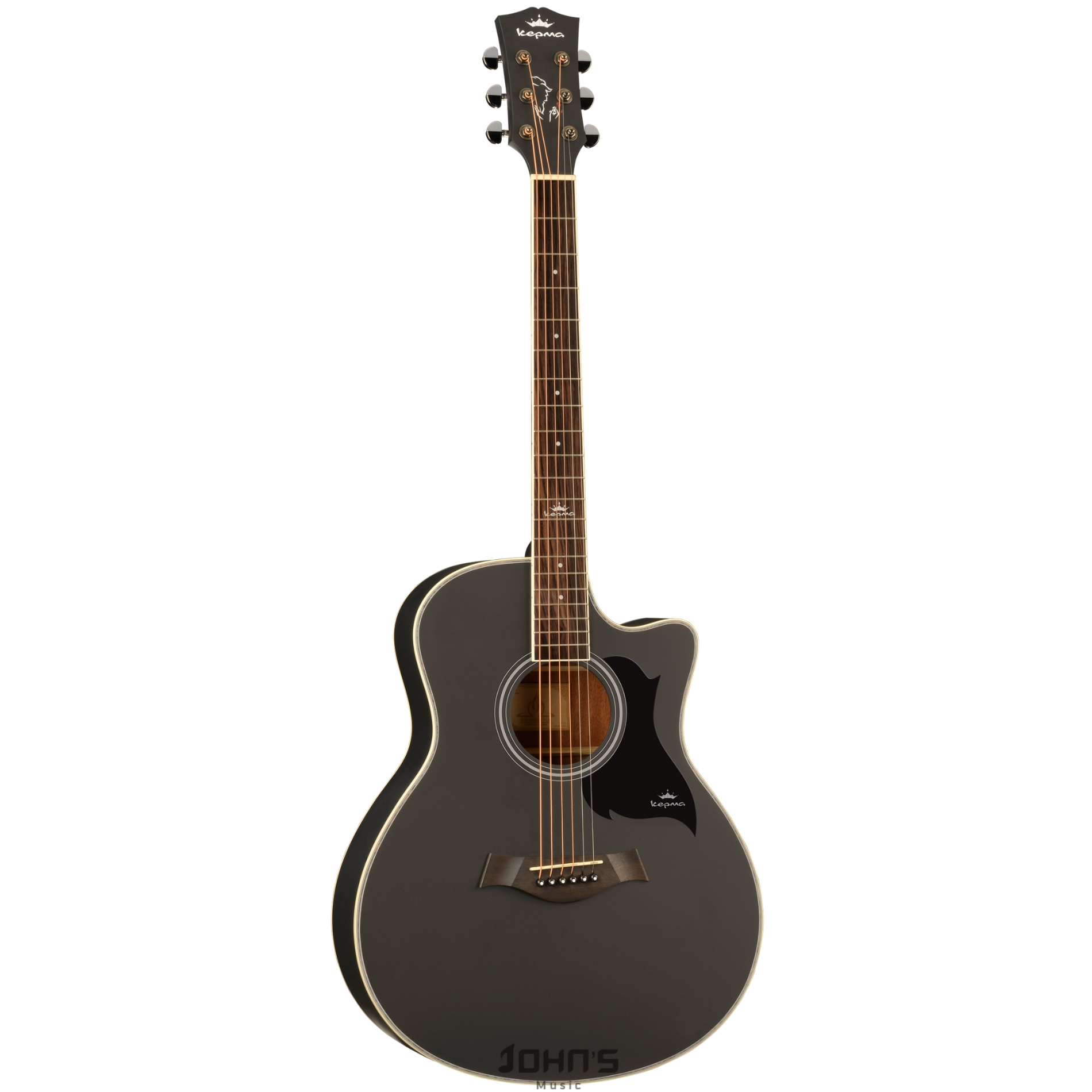 Kepma A1c acoustic guitar matt black