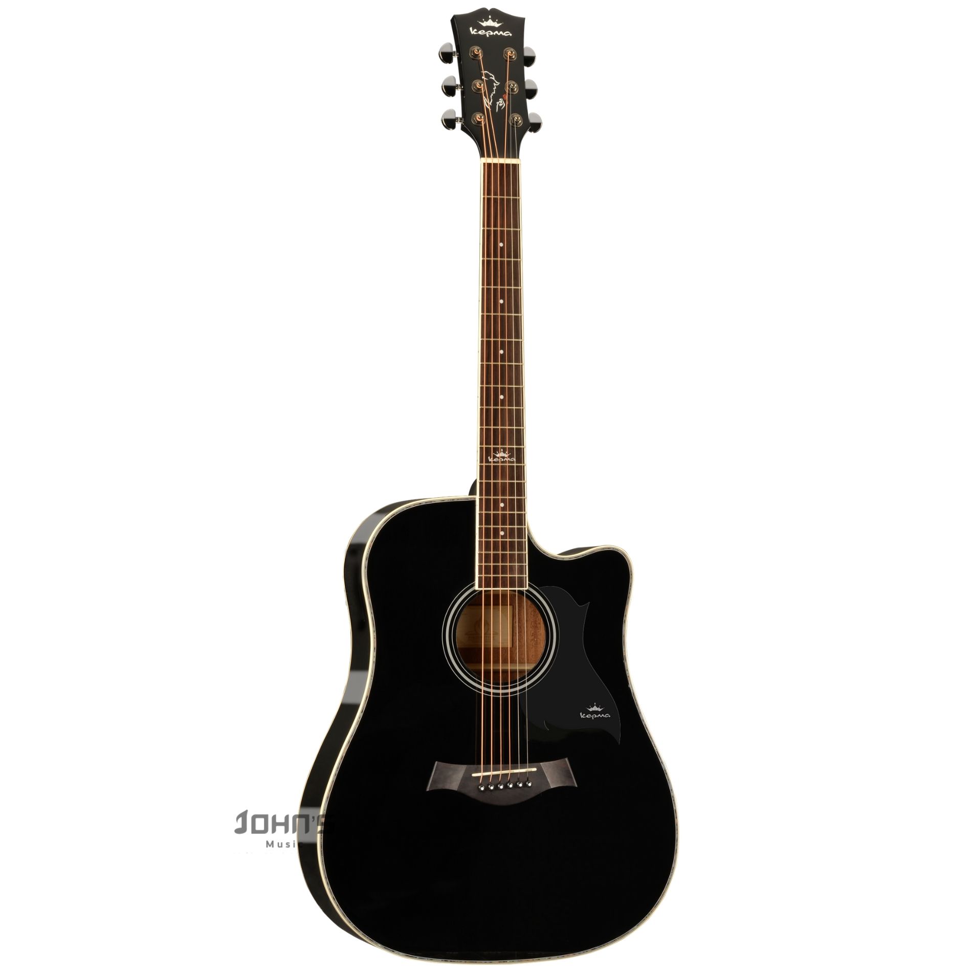 Kepma D1C acoustic Guitar Black