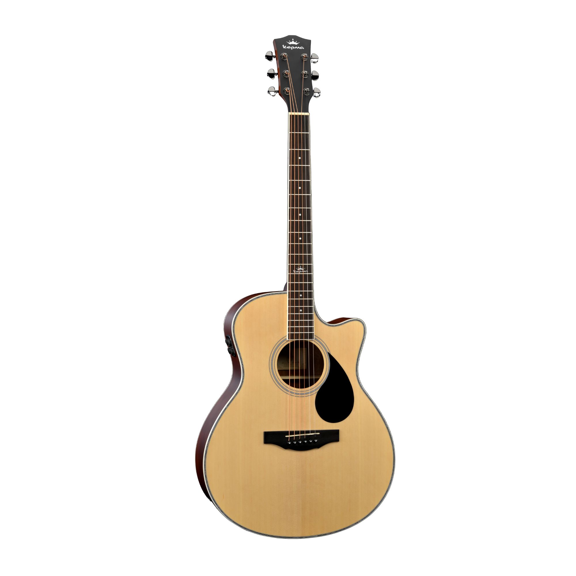 Kepma A1CE Pro TRANS K10- Semi acoustic Guitar- Natural Matt