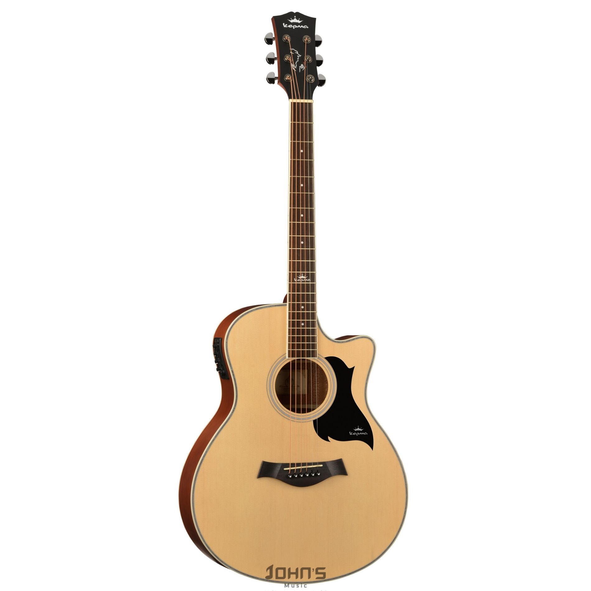 Kepma A1ce Natural Matt Semi Acoustic Guitar