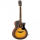 Kepma A1C Pro Acoustic Guitar Suburst Matt
