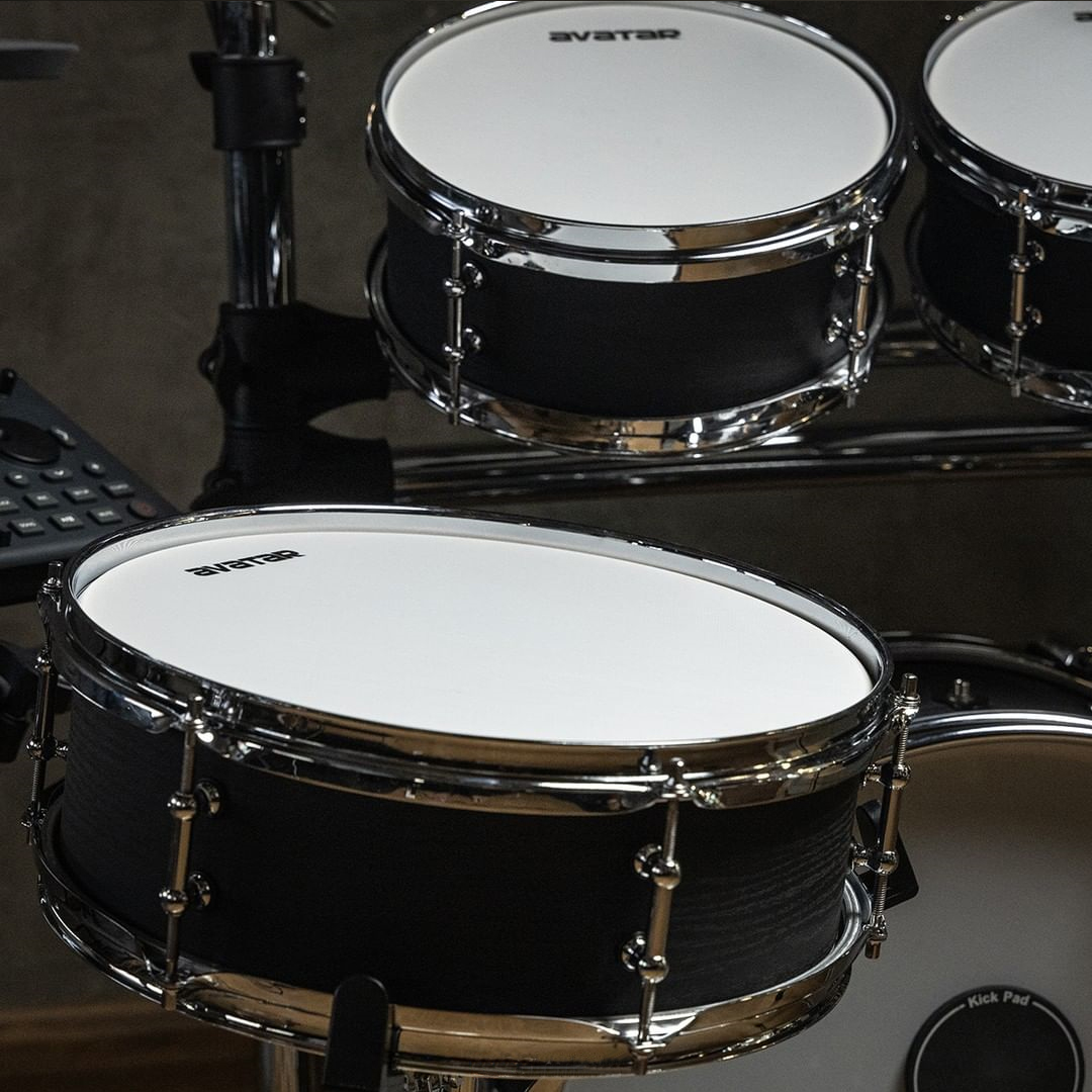 Avatar A51 Professional 9-Piece Mesh Kit Electric Drum Set with Shell