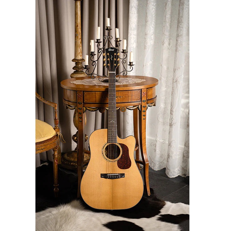 Cort GOLD-DC6 6 String Electro Acoustic Guitar Online price in India