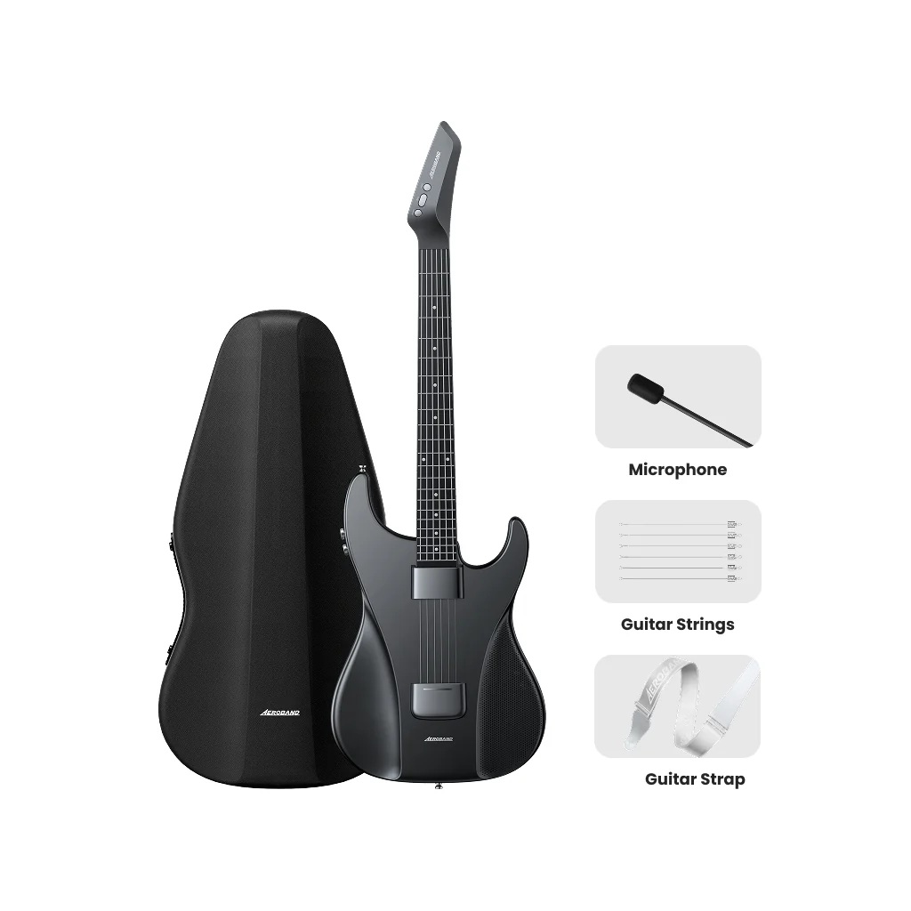 AeroBand Smart Digital MIDI Black Electric Guitar Combo online in India at johnsmusicin at the lowest price Online price in India