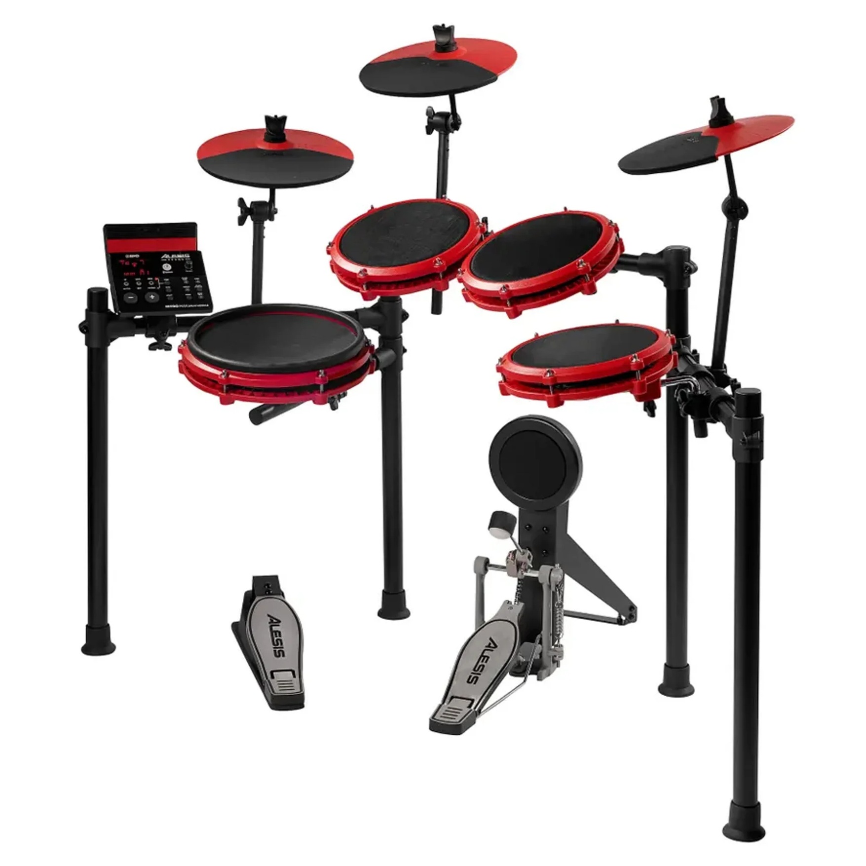 Alesis Nitro Max Kit Special Edition Red 8 Piece Electronic Drum Kit with Mesh Heads and Bluetooth Online price in India