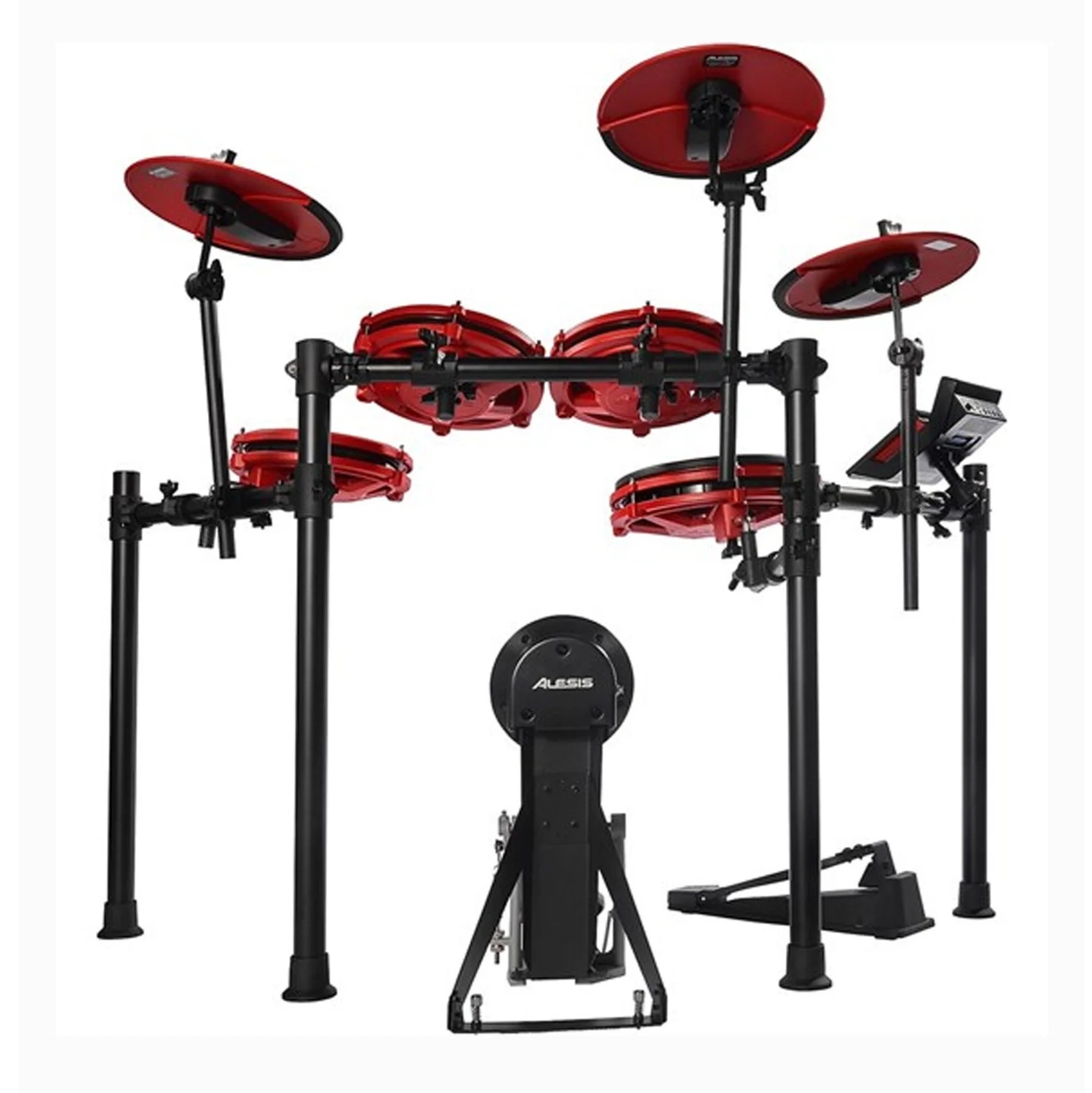 Alesis Nitro Max Kit Special Edition Red 8 Piece Electronic Drum Kit with Mesh Heads and Bluetooth Online price in India