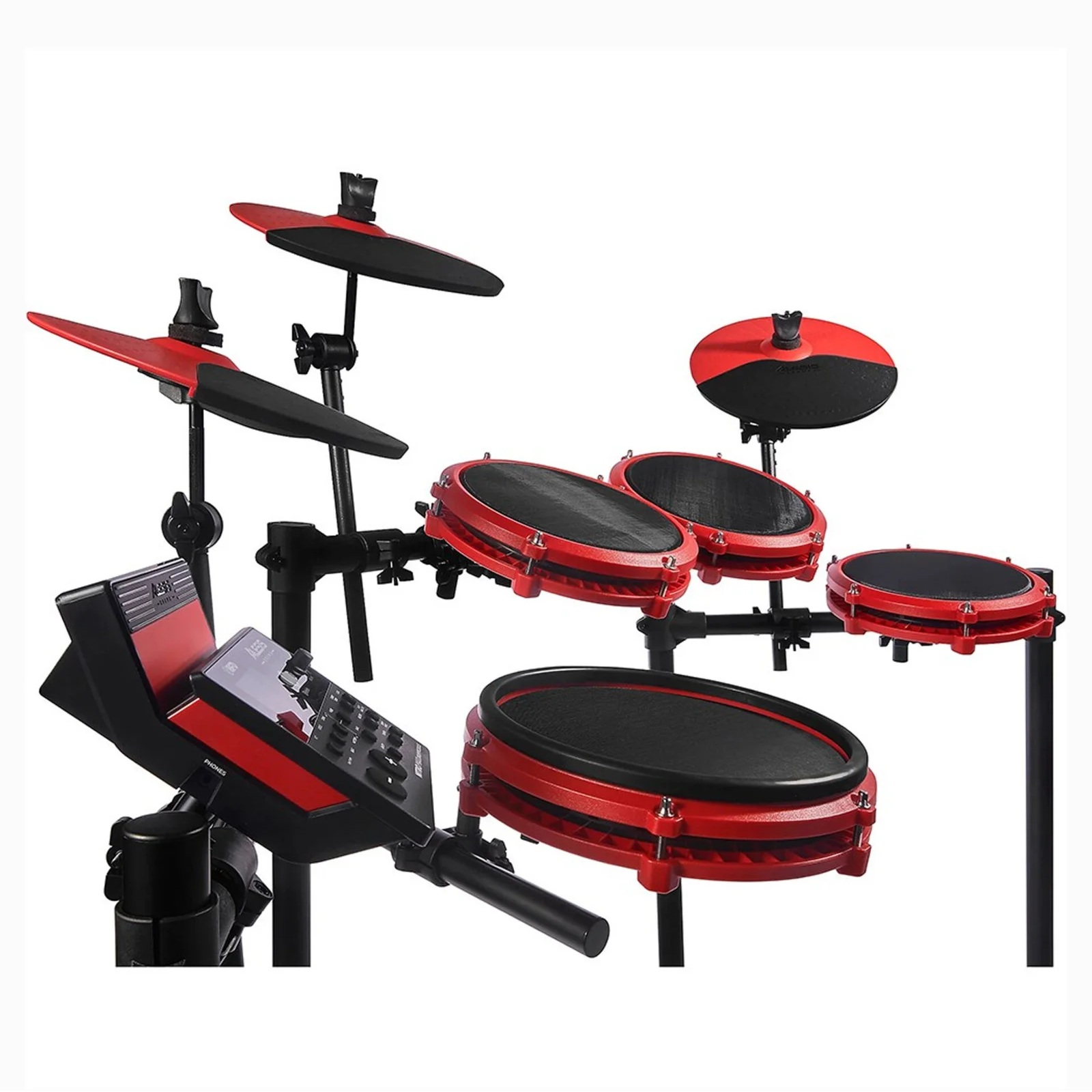 Alesis Nitro Max Kit Special Edition Red 8 Piece Electronic Drum Kit with Mesh Heads and Bluetooth Online price in India
